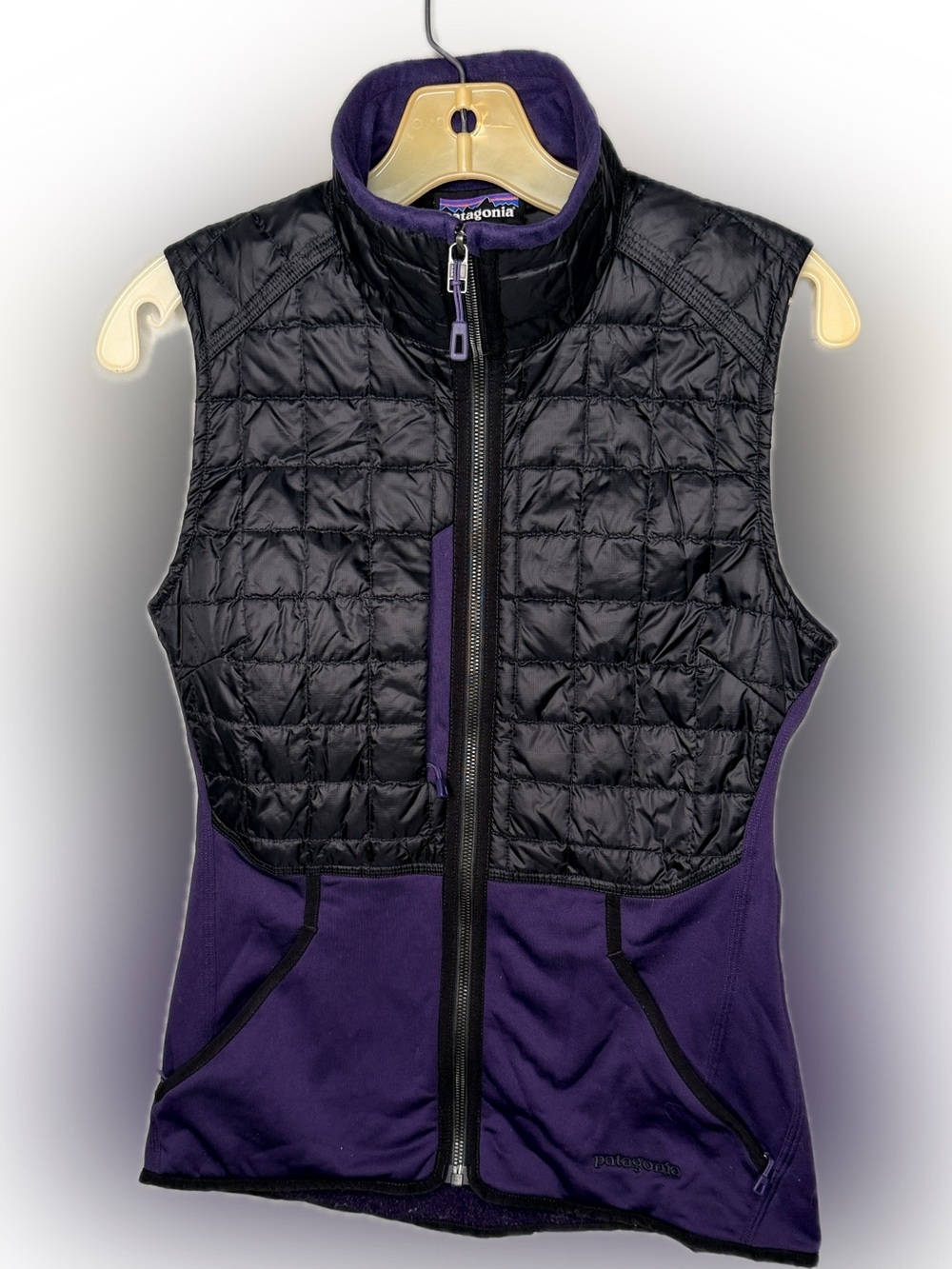 Patagonia Black & Purple Hybrid Vest